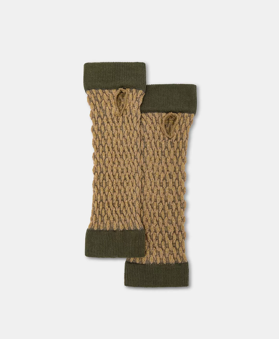 GANTS AIKA EN CHAUSSETTE JACQUARD - VERT MULTICOLORE*Momoni Sale