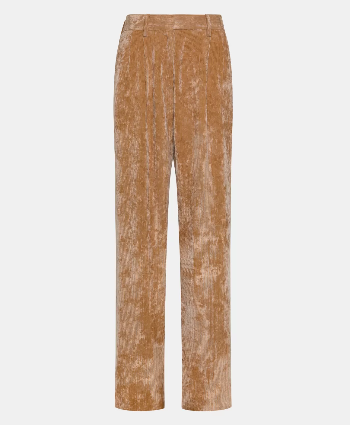 PANTALON KYOTO EN VELOURS STRETCH BICOLORE - *Momoni Clearance
