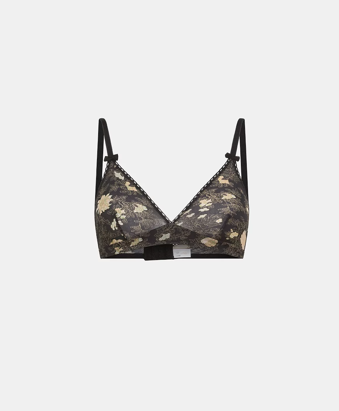 SOUTIEN-GORGE TUTU EN NYLON IMPRIMÉ - NOIR/ROSE POUDRÉ*Momoni Sale